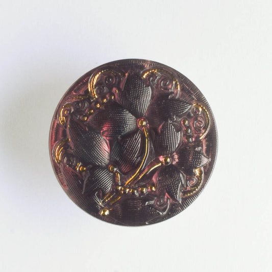 Flower Button - Purple