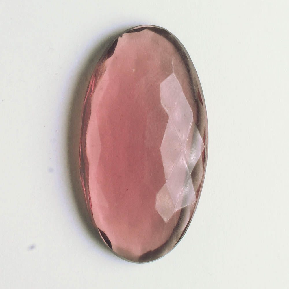 Cabochon Purple Glass Faceted