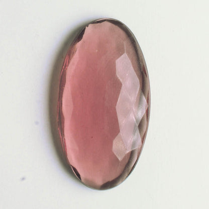 Cabochon Purple Glass Faceted