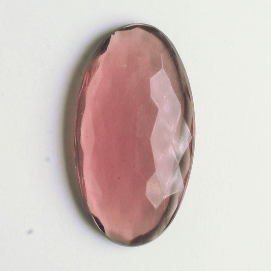 Cabochon Purple Glass Faceted