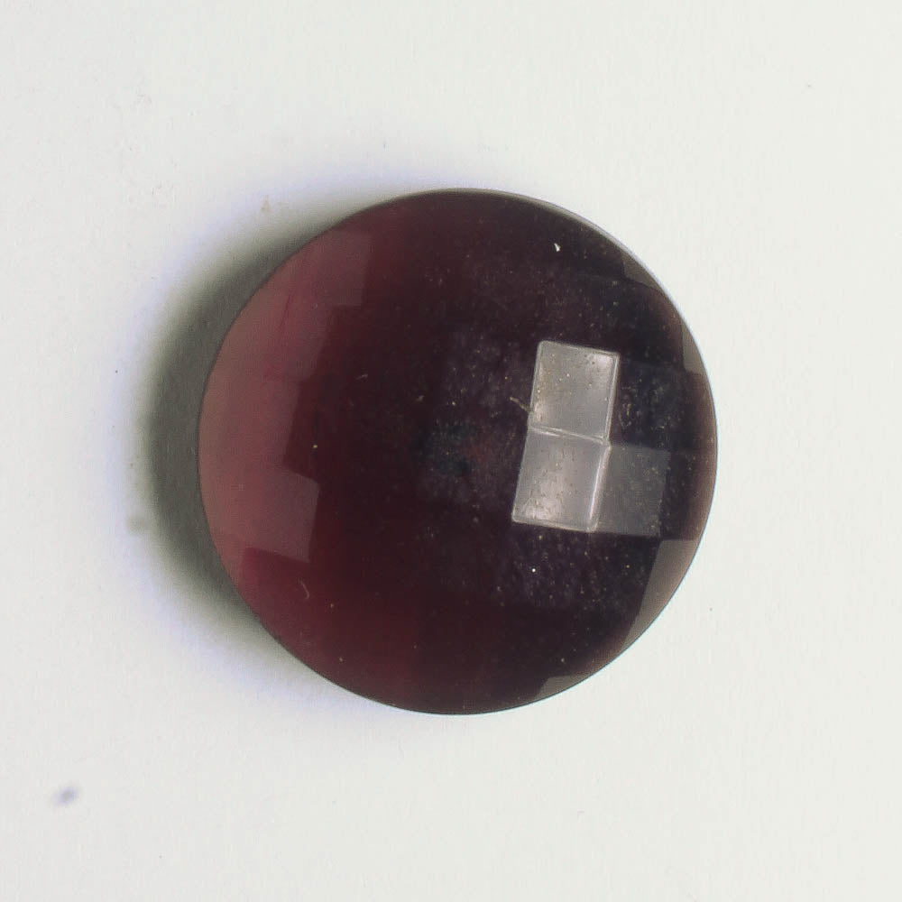 Cabochon Purple Glass Faceted