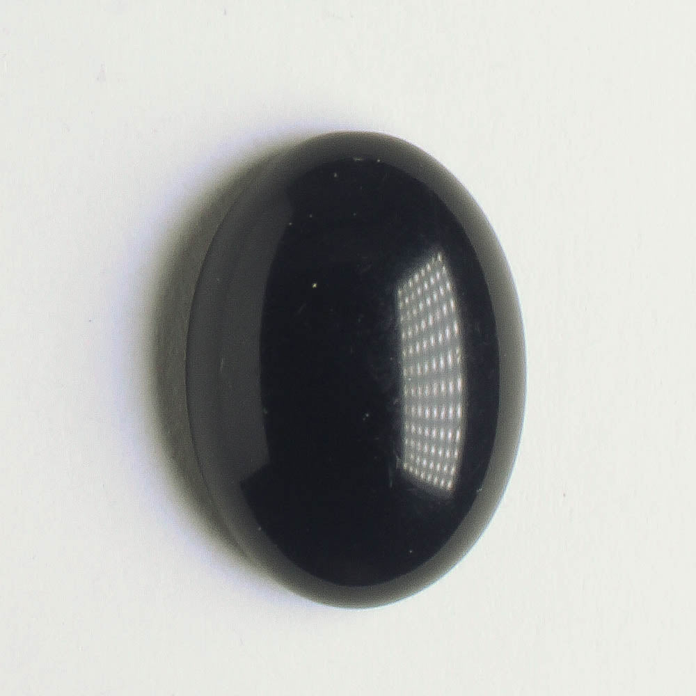 Cabochon Black Glass
