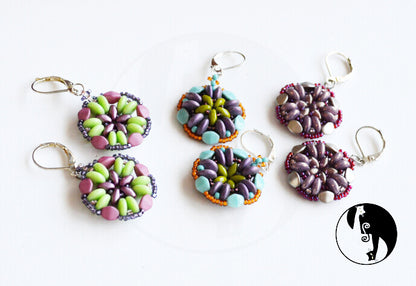 Cinquefoil Earrings Pattern - PDF