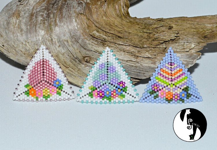 Easter Egg Triangles 1,2,3 Bead Pack