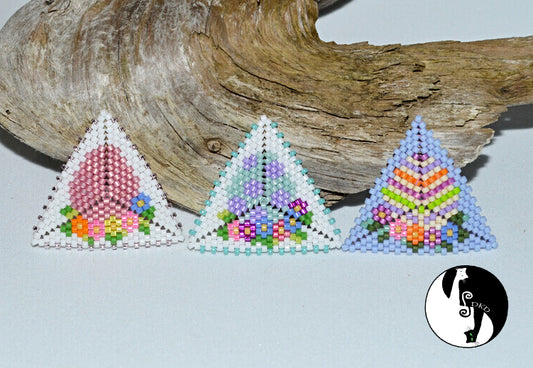 Easter Egg Triangles 1,2,3 Bead Pack