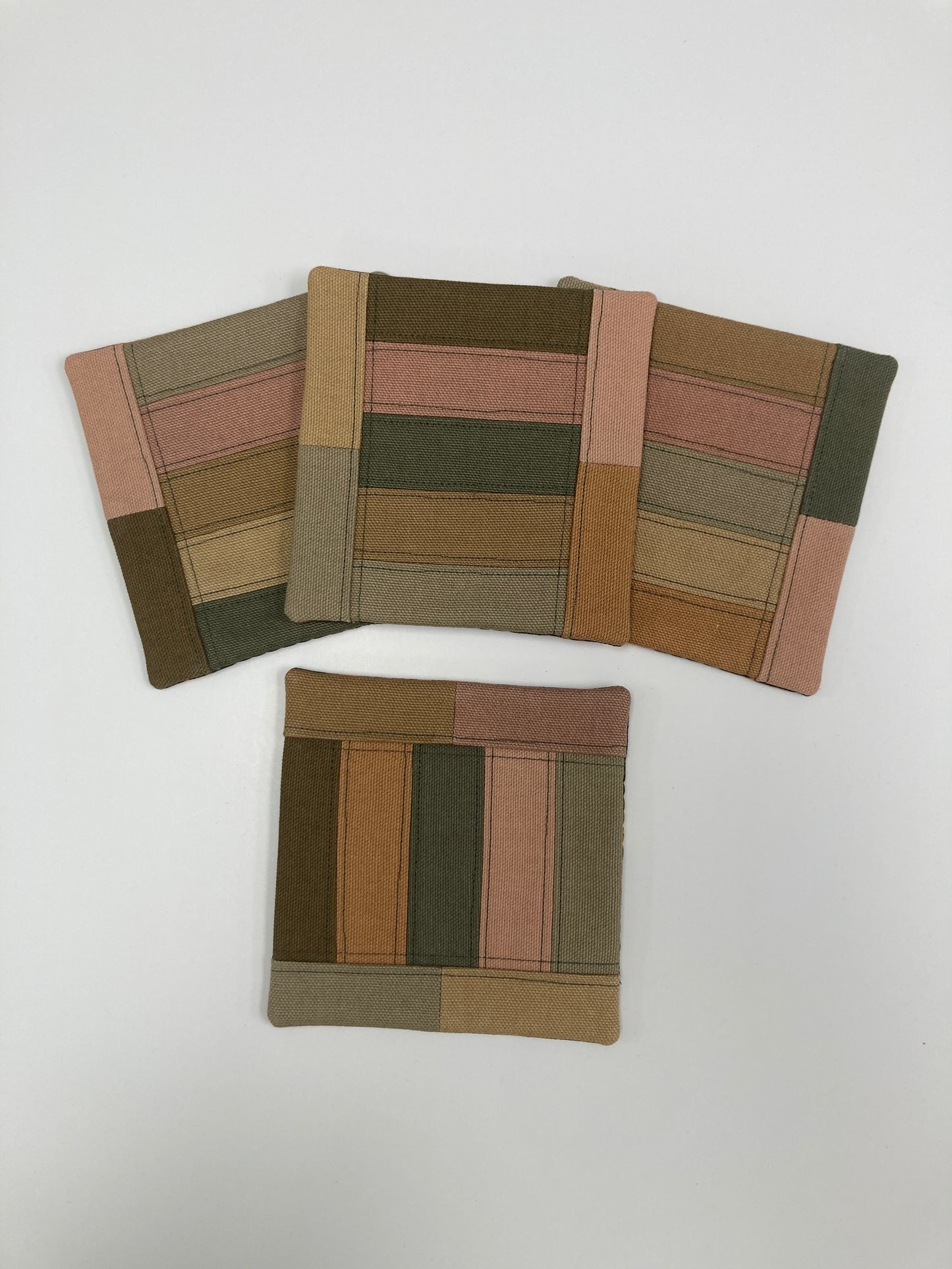 Canvas Coasters - Set of 4