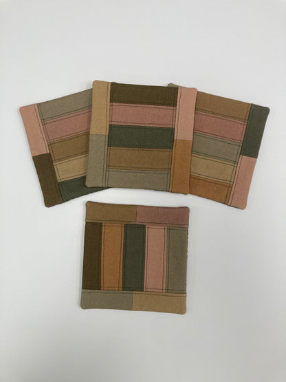 Canvas Coasters - Set of 4