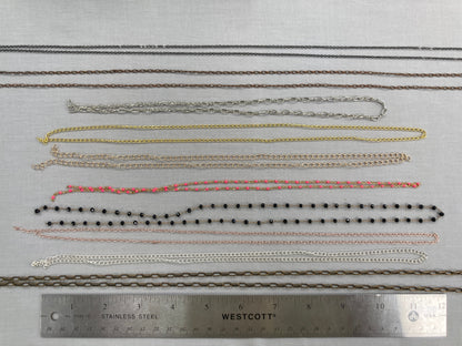 Assorted Chain - at least 12" long - 10 pieces