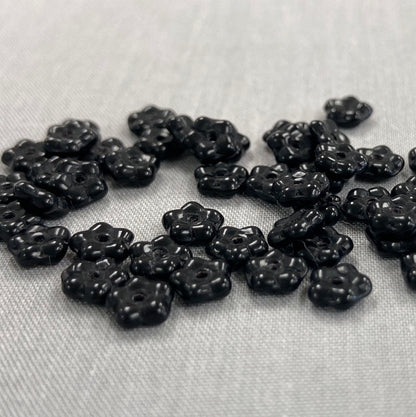 5mm Daisy Spacer- Black - qty 50