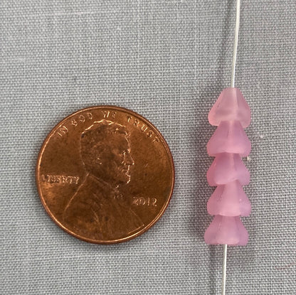 5x6mm Bell Flower - Pink - qty 25