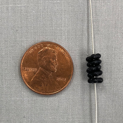 5mm Daisy Spacer- Black - qty 50