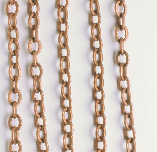 Antique Copper Chain - foot