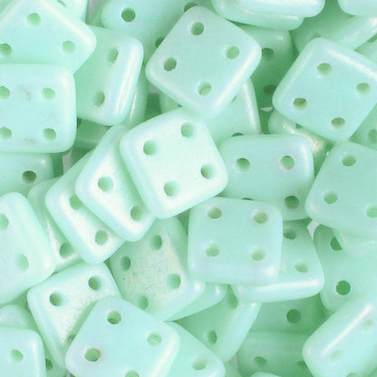 QuadraTile Suede Gold Opaque Turquoise - 10 grams