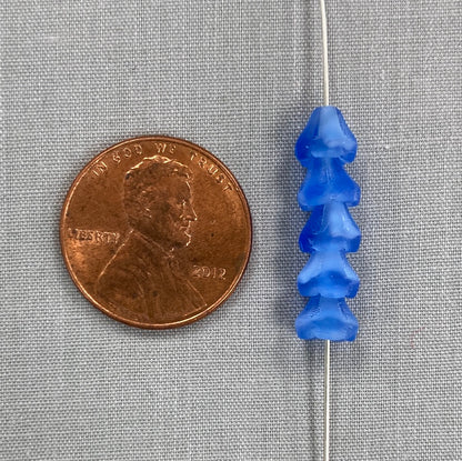 5x6mm Bell Flower - Blue - qty 25