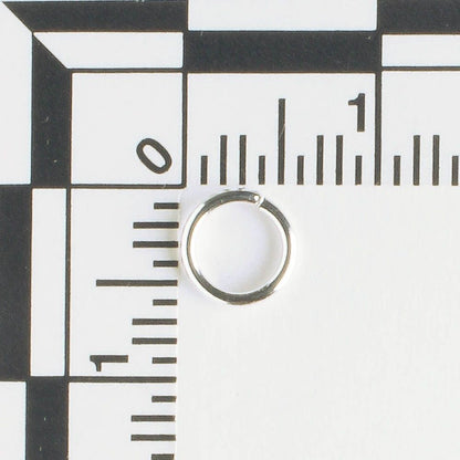 Jumpring 6mm Silver 20 Ga - qty 100