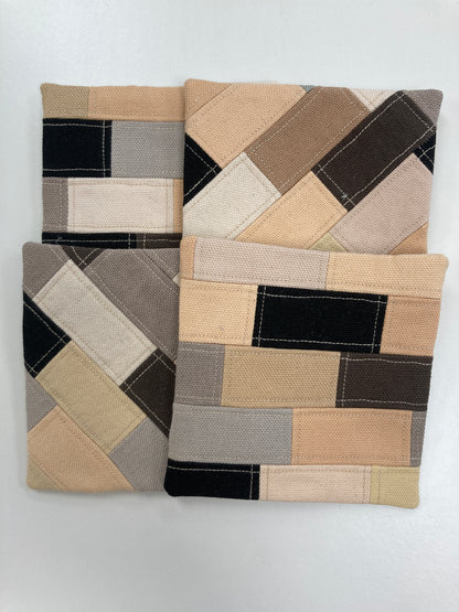 Canvas Coasters - Set of 4