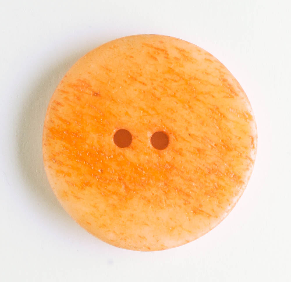 Button - Bone - Orange Star