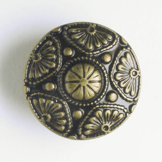 Button Antique Brass