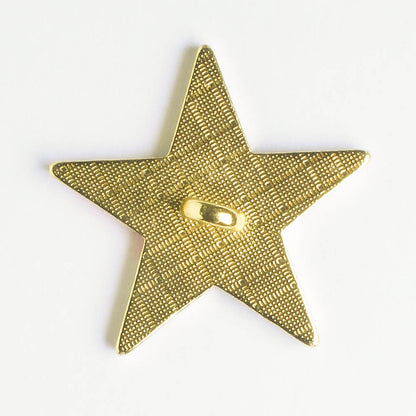 Button Striped Star