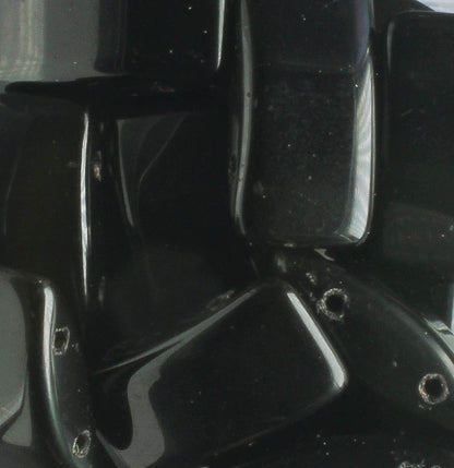 Carrier Glass Jet - 15 beads