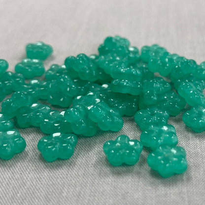 7mm Daisy Spacer- Milky Aqua - qty 50