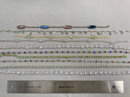 Assorted Chain - at least 8" long - 10 pieces