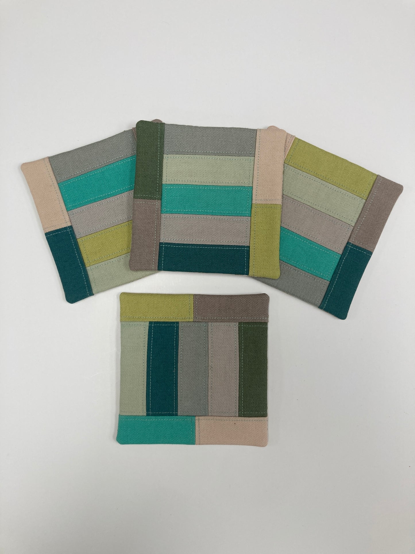 Canvas Coasters - Set of 4