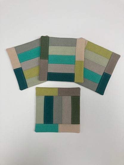 Canvas Coasters - Set of 4