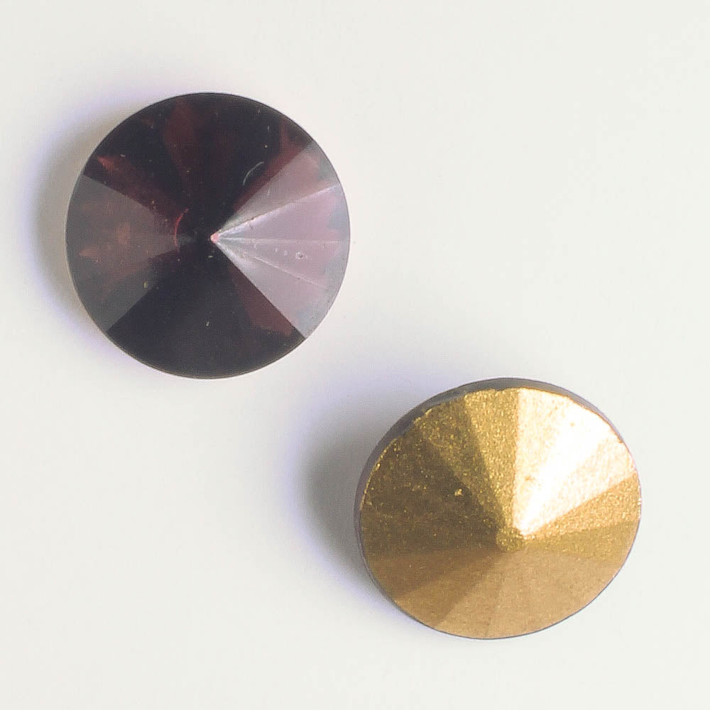 Rivoli 14mm Amethyst - pair
