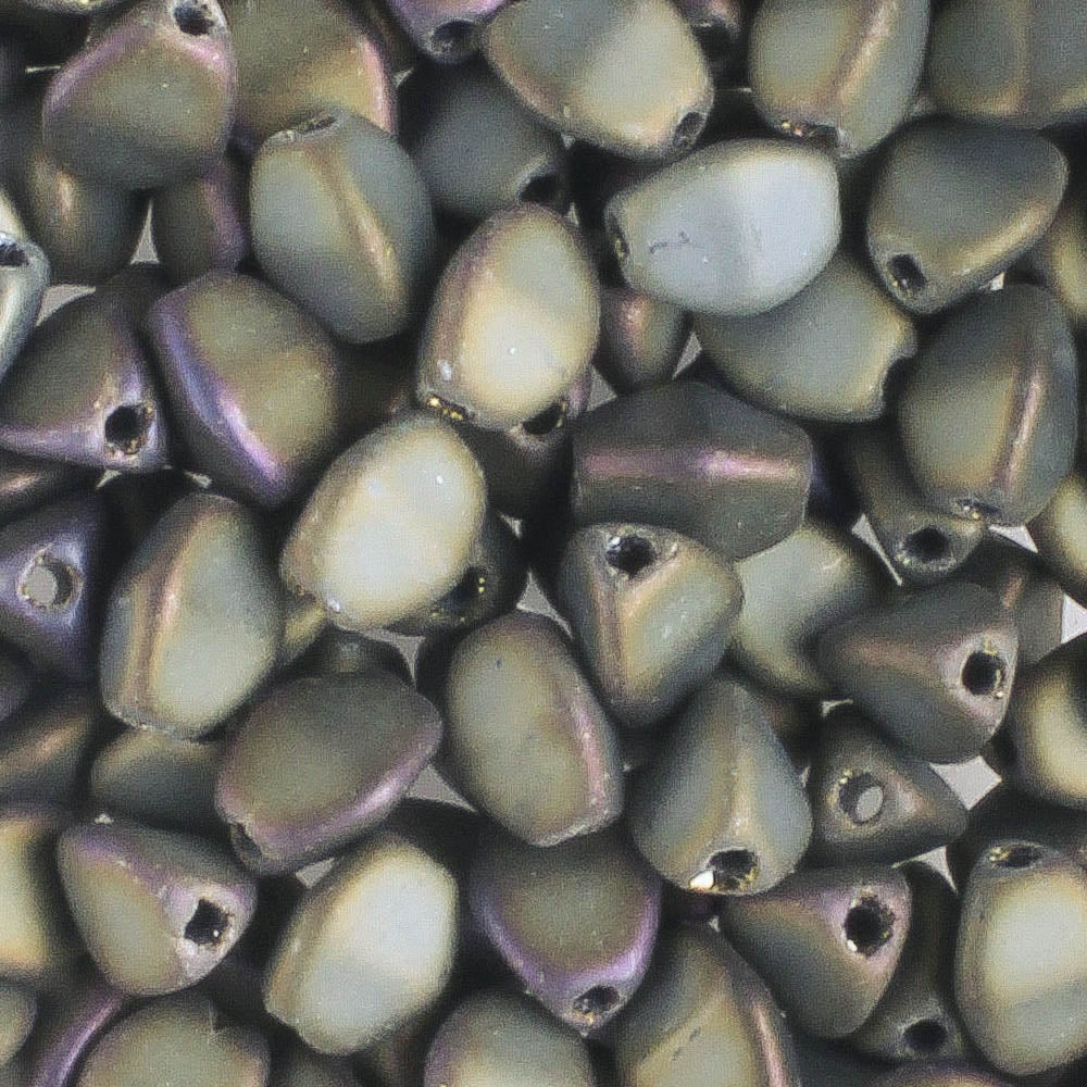 Pinch Bead Matte Iris Brown