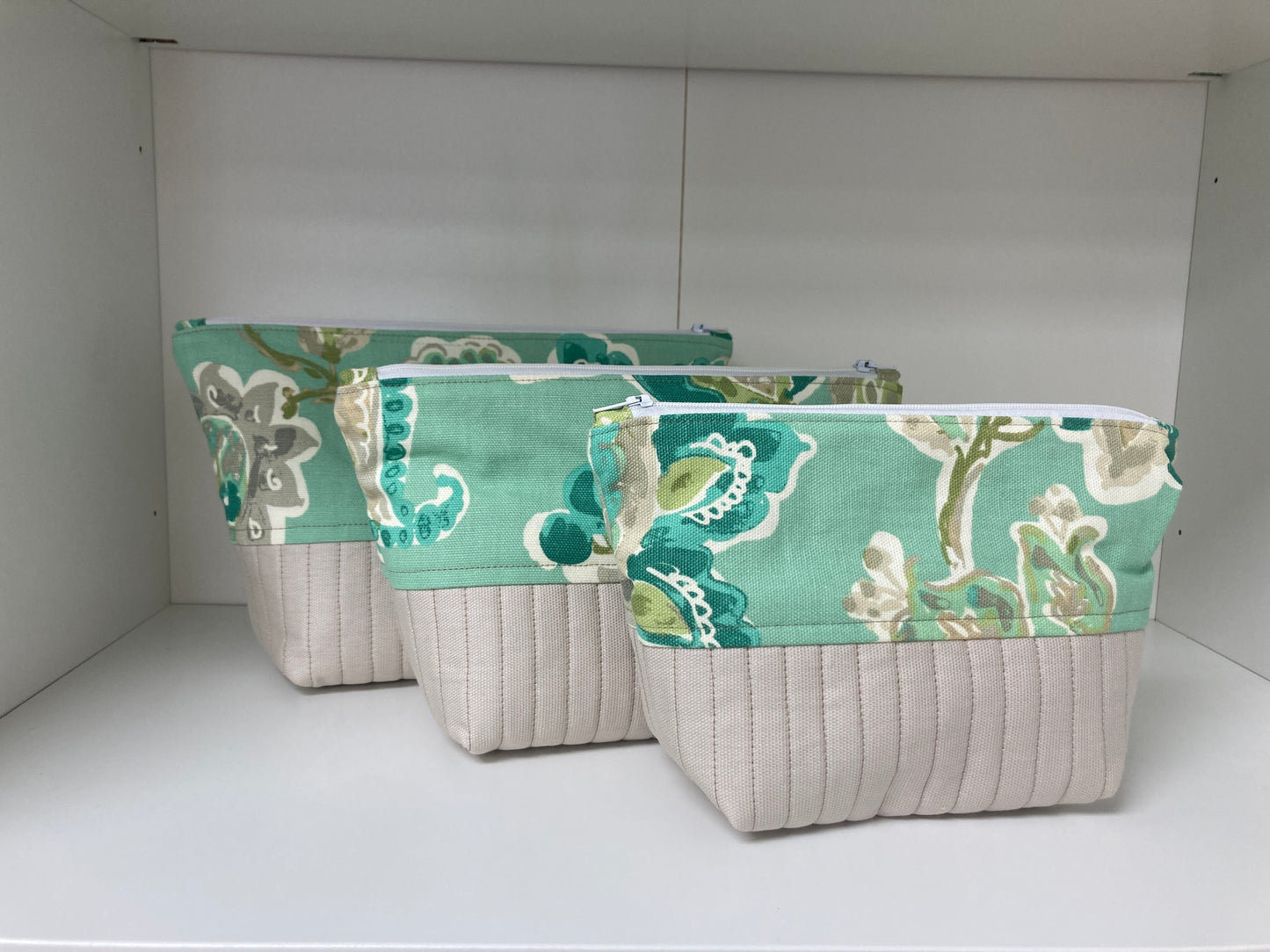 Set of 3 Nesting Zippered Pouches