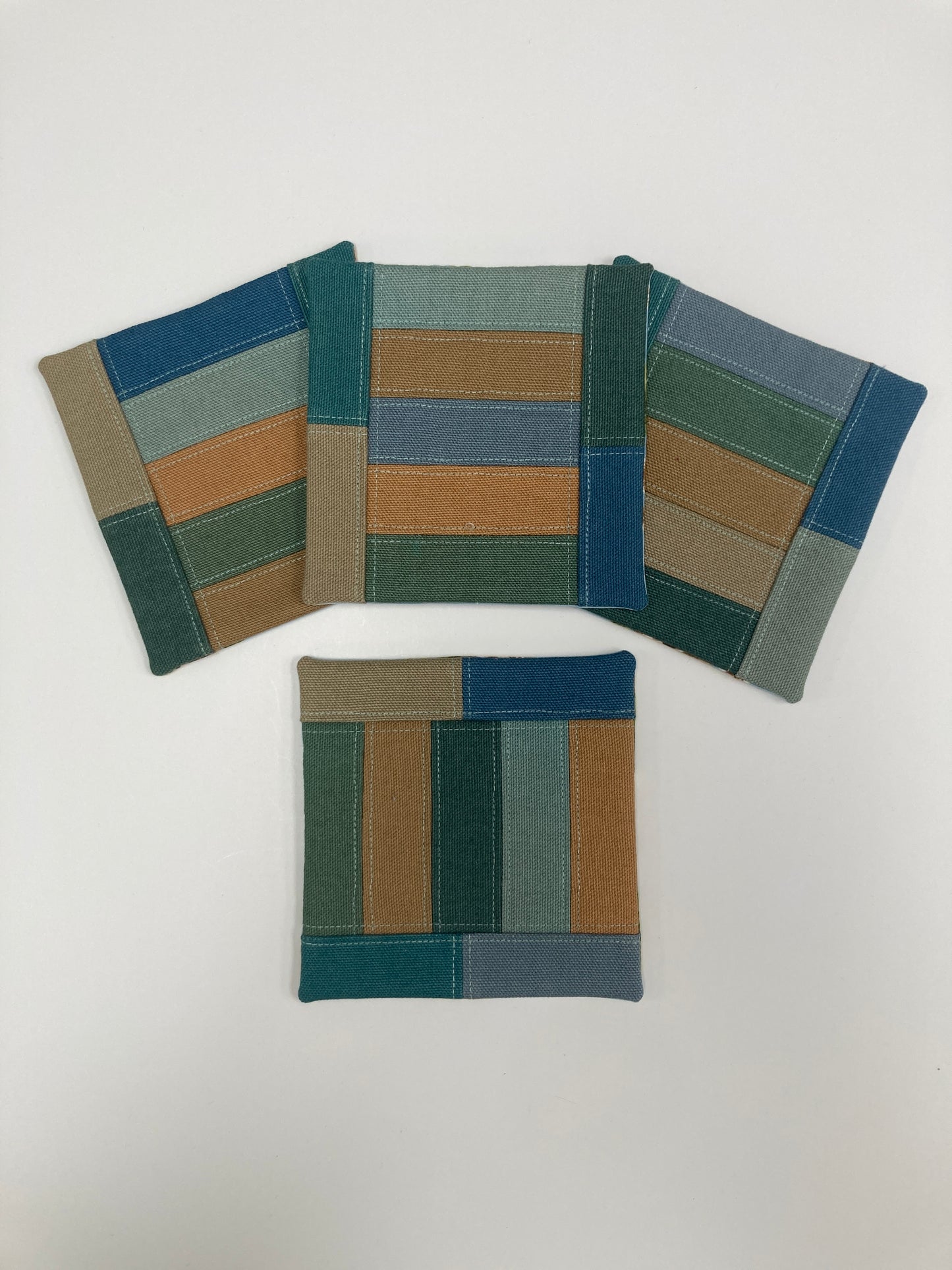 Canvas Coasters - Set of 4