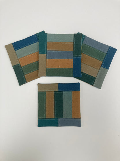 Canvas Coasters - Set of 4