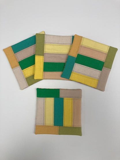 Canvas Coasters - Set of 4