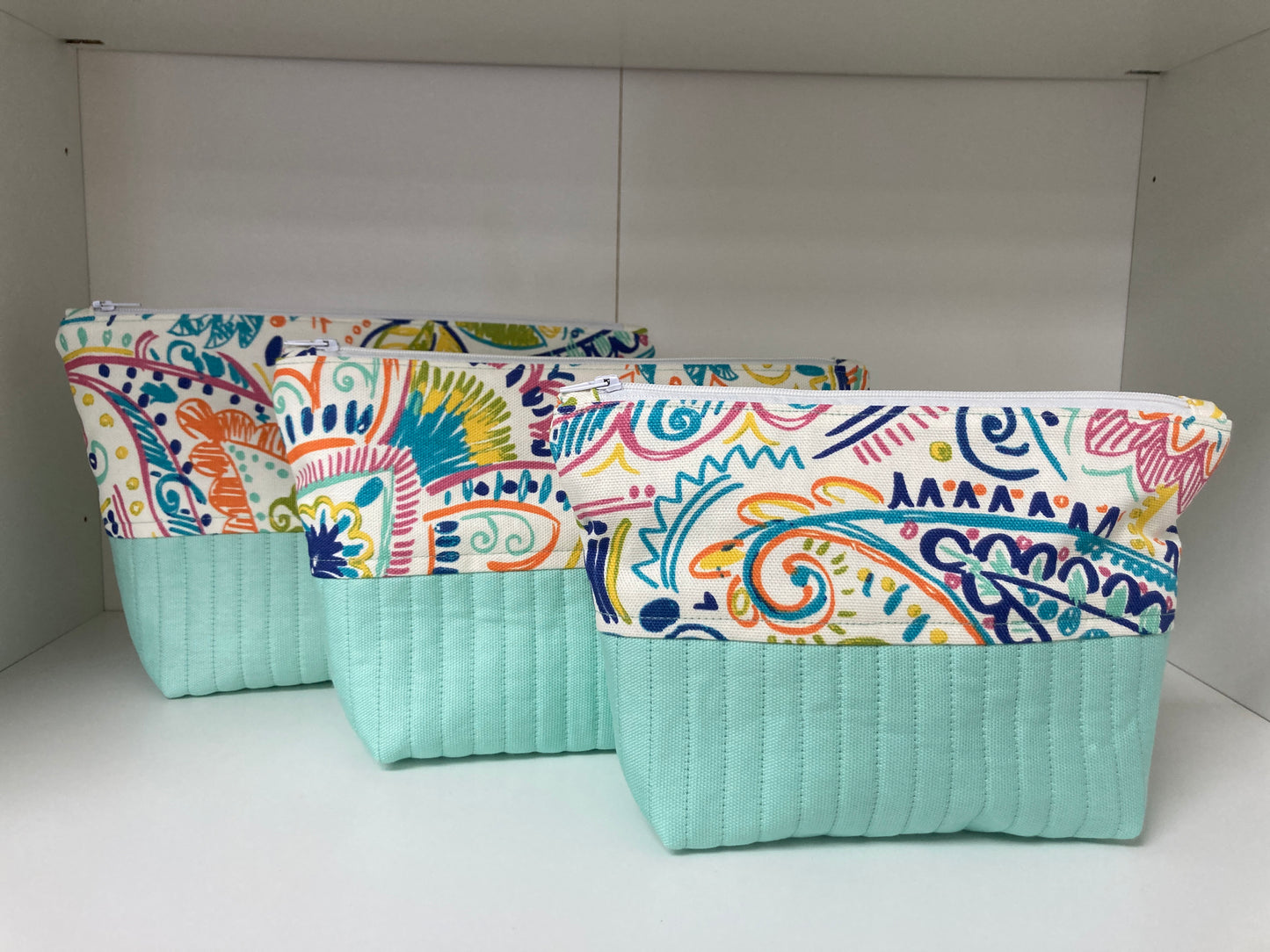 Set of 3 Nesting Zippered Pouches