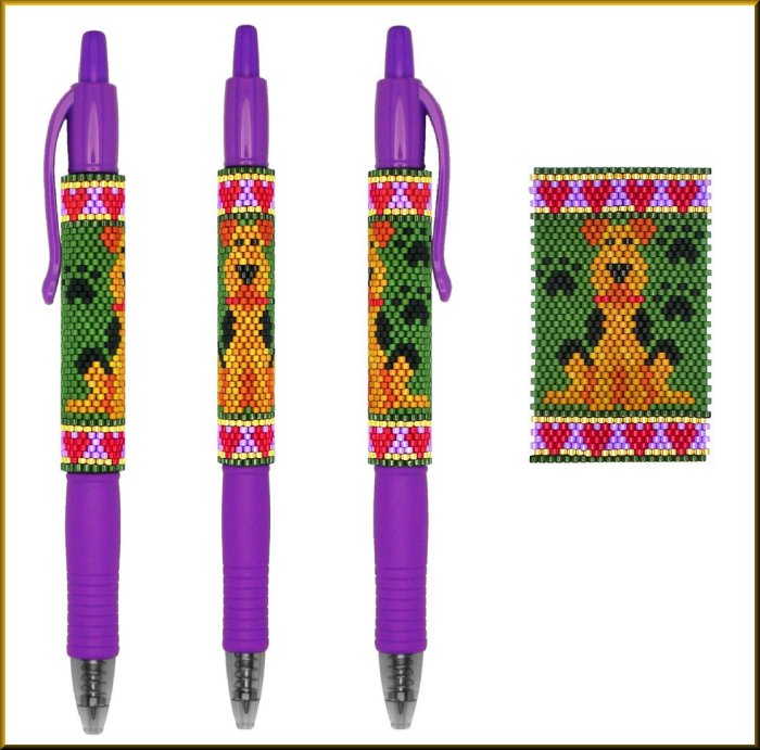 Airedale Pen Wrap Pattern - PDF
