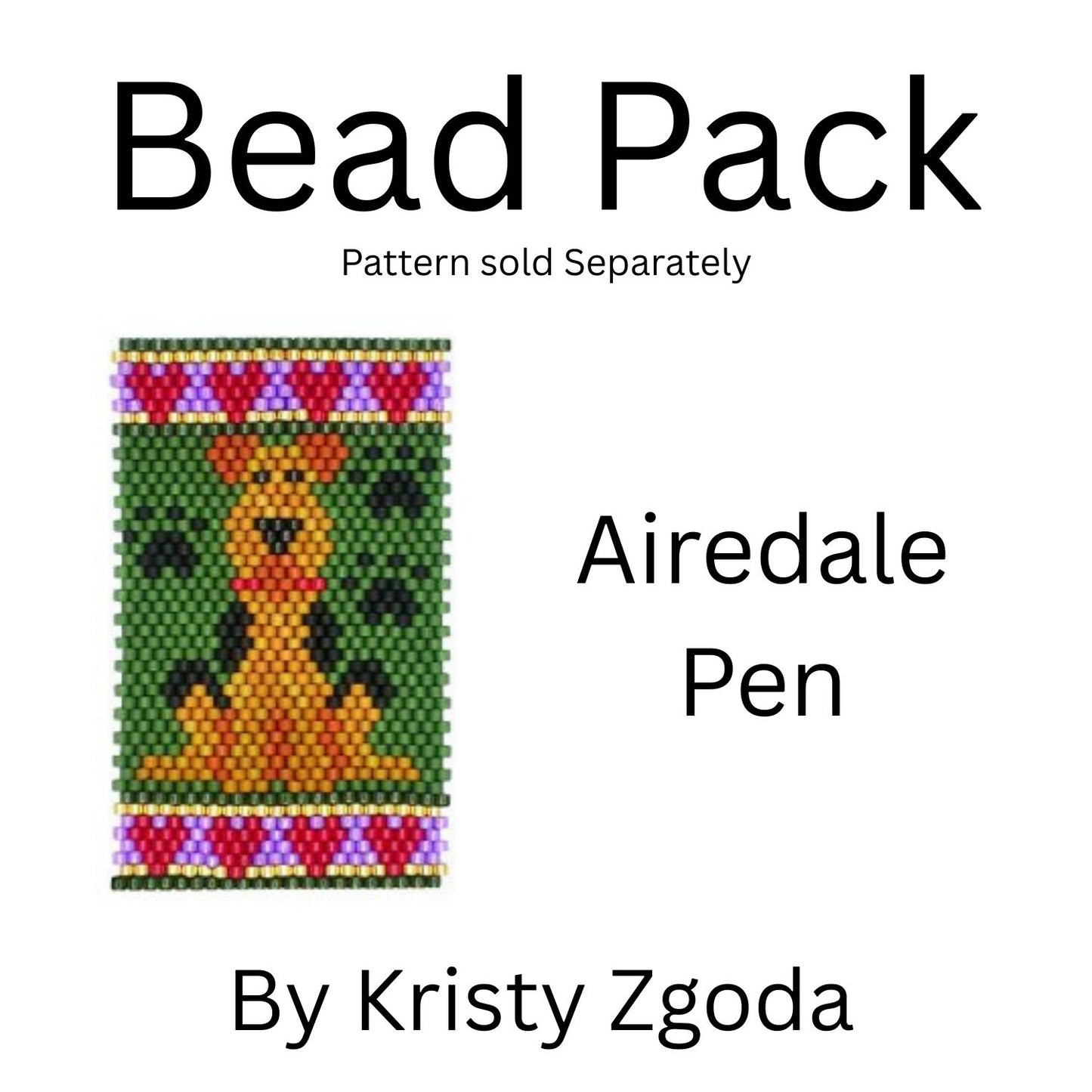 Airedale Pen Bead Pack
