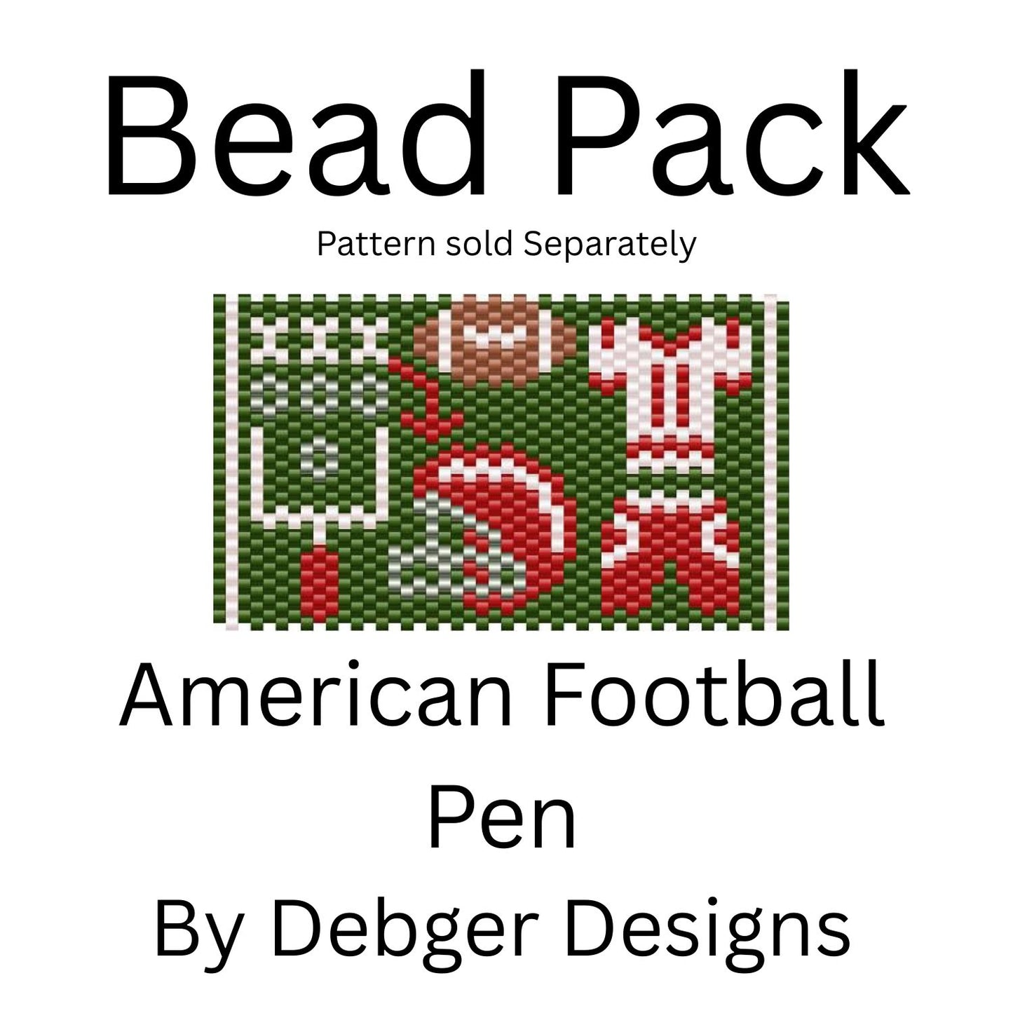 American Football Pen Bead Pack