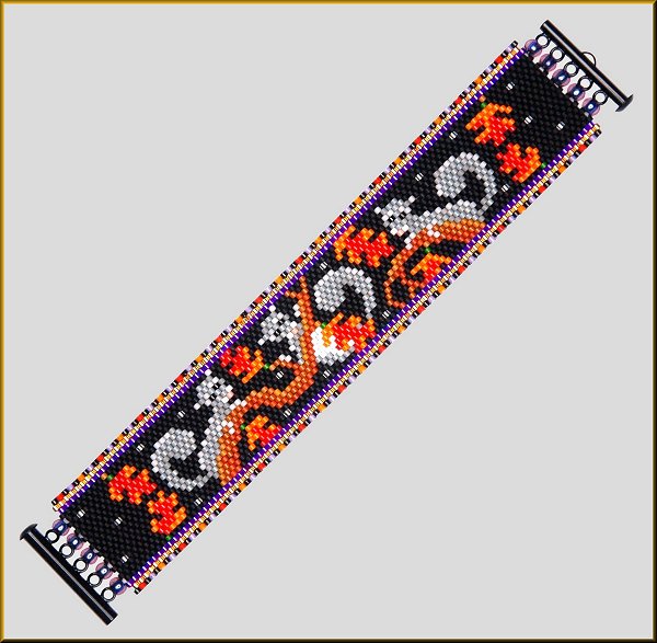 Autumn Leaves Bracelet Pattern - PDF