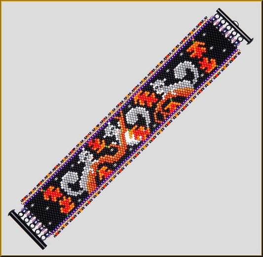 Autumn Leaves Bracelet Pattern - PDF