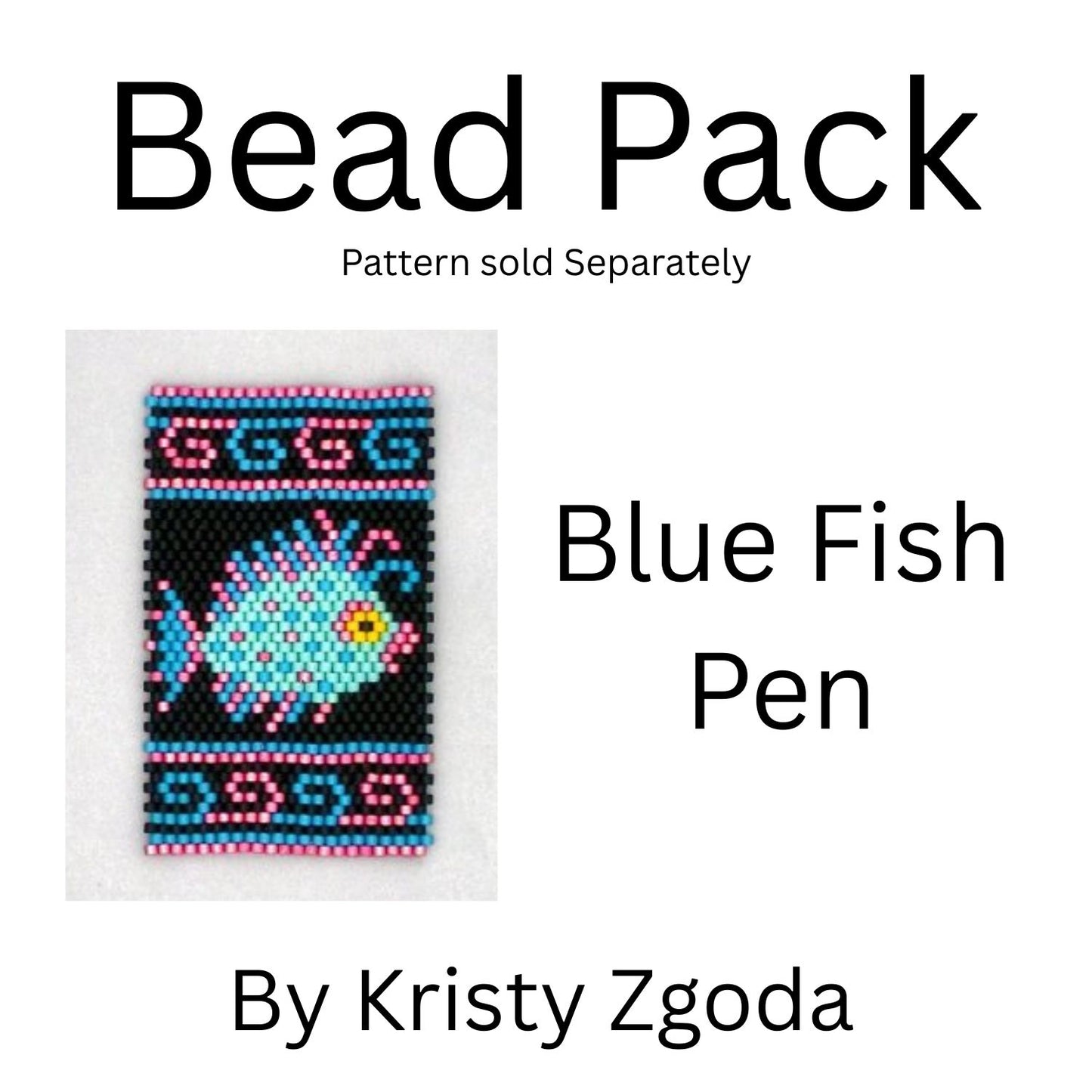 Blue Fish Pen Bead Pack