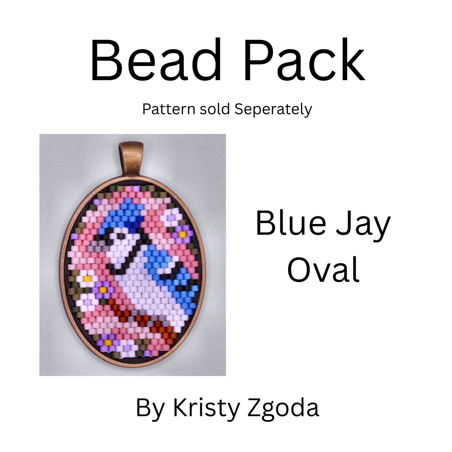 Blue Jay Oval Bead Pack
