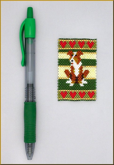 Border Collie Red and White Pen Wrap Pattern - PDF