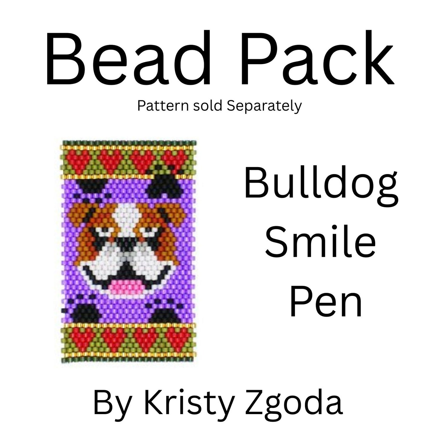 Bulldog Smile Pen Bead Pack