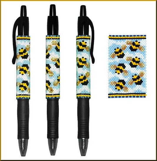 Busy Bees Pen Wrap Pattern - PDF