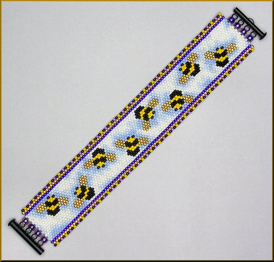 Busy Bees Bracelet Pattern - PDF