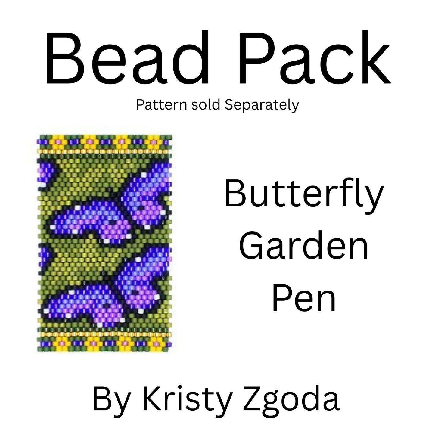 Butterfly Garden Pen Bead Pack
