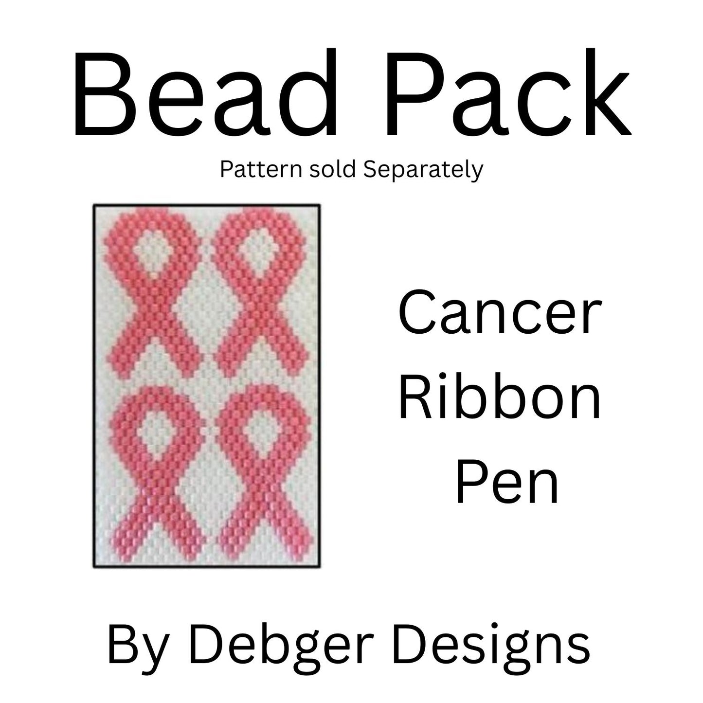 Cancer Ribbon Pen Bead Pack