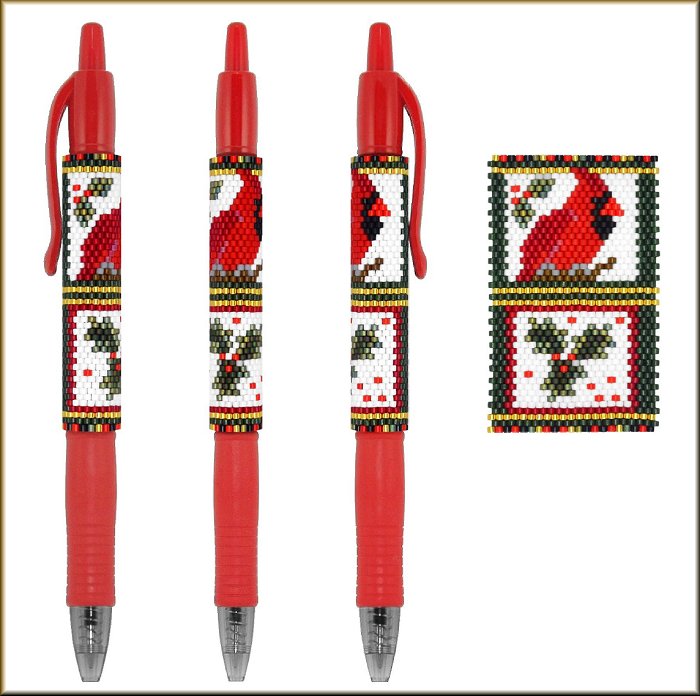 Cardinal Greetings Pen Wrap Pattern - PDF