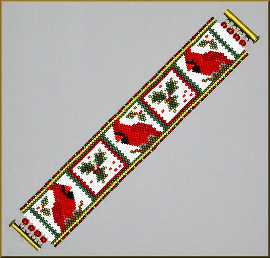 Cardinal Greetings Bracelet Pattern - PDF